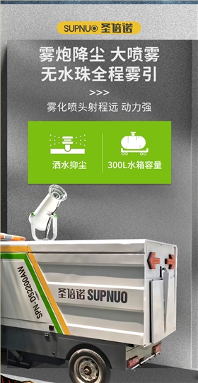 开云kaiyun网页版官网DS2200AW全封闭1吨自卸式垃圾箱驾驶式雾炮高压冲洗电动扫地车v_07
